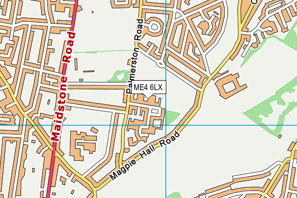 ME4 6LX map - OS VectorMap District (Ordnance Survey)