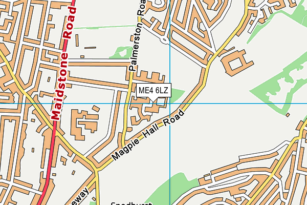 ME4 6LZ map - OS VectorMap District (Ordnance Survey)