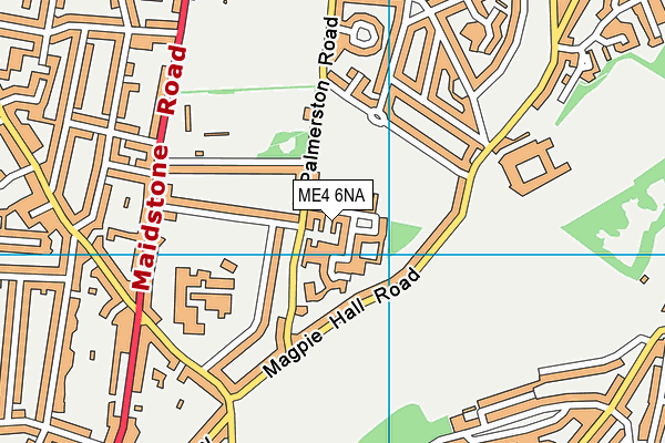 ME4 6NA map - OS VectorMap District (Ordnance Survey)