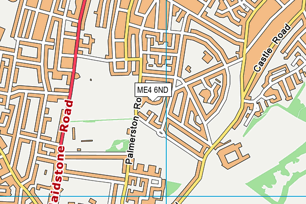ME4 6ND map - OS VectorMap District (Ordnance Survey)
