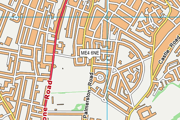 ME4 6NE map - OS VectorMap District (Ordnance Survey)