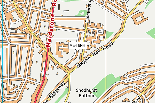 Thinking Fitness At Chatham map (ME4 6NR) - OS VectorMap District (Ordnance Survey)