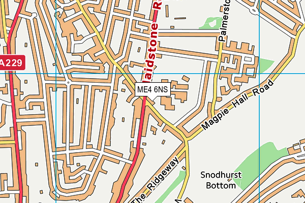 ME4 6NS map - OS VectorMap District (Ordnance Survey)