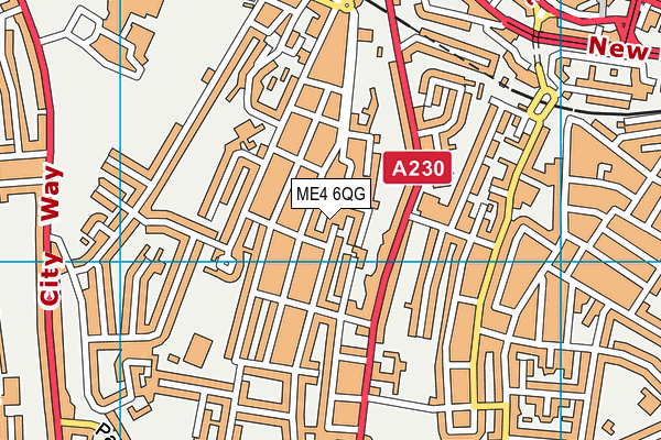 ME4 6QG map - OS VectorMap District (Ordnance Survey)