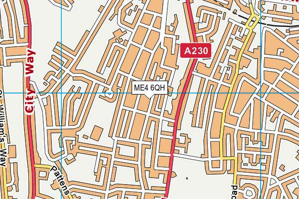 ME4 6QH map - OS VectorMap District (Ordnance Survey)