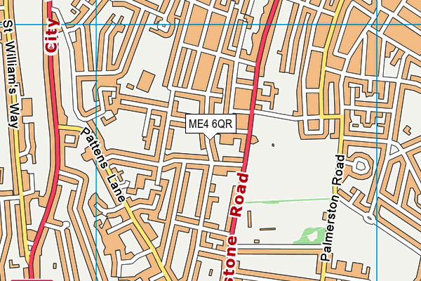 ME4 6QR map - OS VectorMap District (Ordnance Survey)
