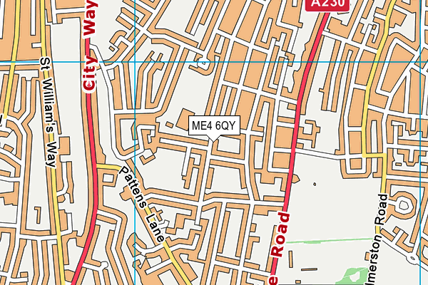 ME4 6QY map - OS VectorMap District (Ordnance Survey)