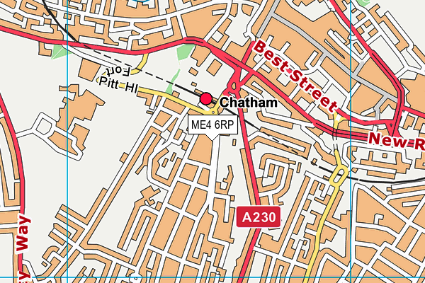 ME4 6RP map - OS VectorMap District (Ordnance Survey)