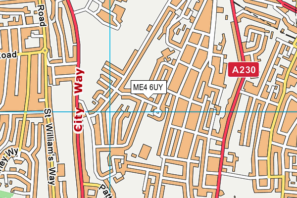 ME4 6UY map - OS VectorMap District (Ordnance Survey)