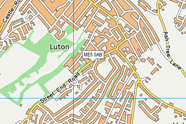 ME5 0AB map - OS VectorMap District (Ordnance Survey)