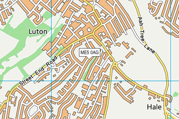 ME5 0AG map - OS VectorMap District (Ordnance Survey)