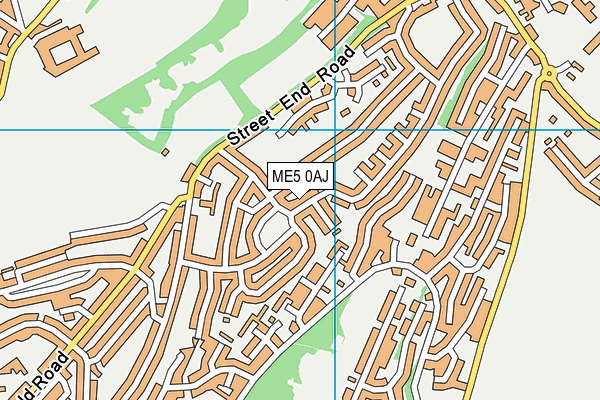 ME5 0AJ map - OS VectorMap District (Ordnance Survey)