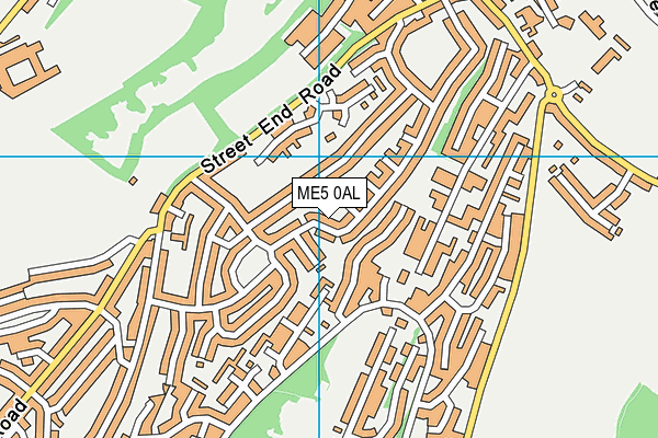 ME5 0AL map - OS VectorMap District (Ordnance Survey)