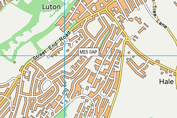 ME5 0AP map - OS VectorMap District (Ordnance Survey)