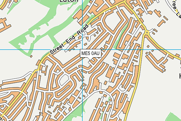 ME5 0AU map - OS VectorMap District (Ordnance Survey)