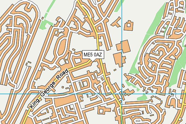 ME5 0AZ map - OS VectorMap District (Ordnance Survey)