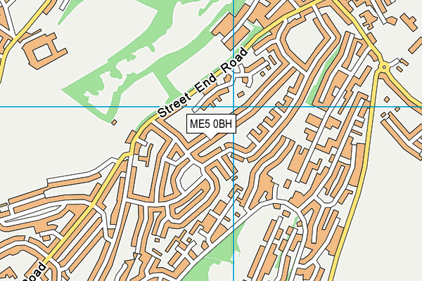 ME5 0BH map - OS VectorMap District (Ordnance Survey)