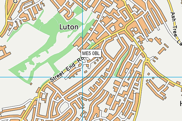 ME5 0BL map - OS VectorMap District (Ordnance Survey)