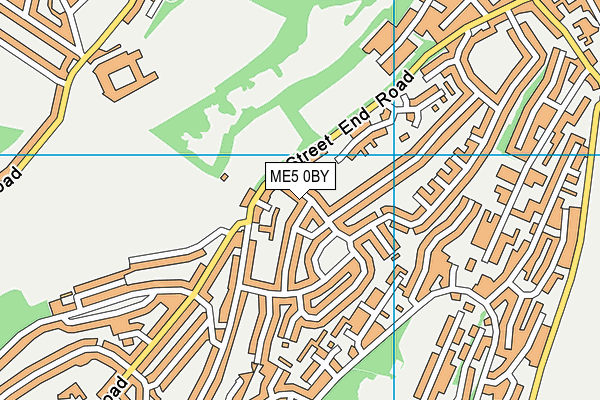 ME5 0BY map - OS VectorMap District (Ordnance Survey)