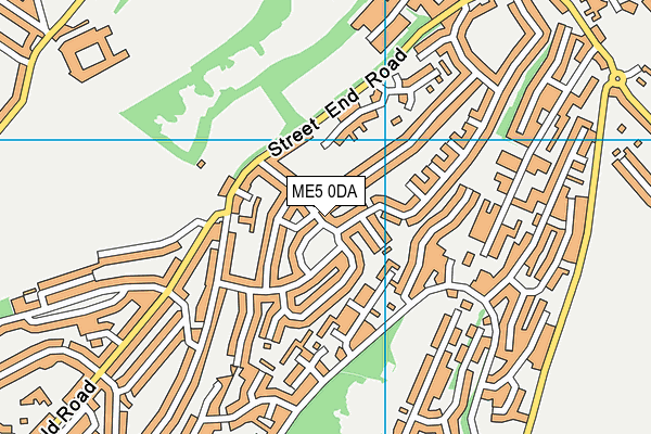 ME5 0DA map - OS VectorMap District (Ordnance Survey)