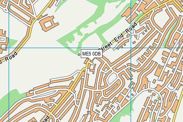 ME5 0DB map - OS VectorMap District (Ordnance Survey)