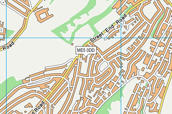 ME5 0DD map - OS VectorMap District (Ordnance Survey)