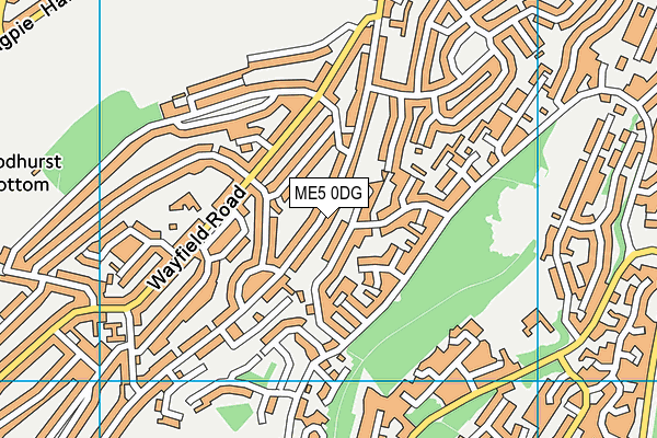 ME5 0DG map - OS VectorMap District (Ordnance Survey)