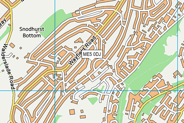 ME5 0DJ map - OS VectorMap District (Ordnance Survey)