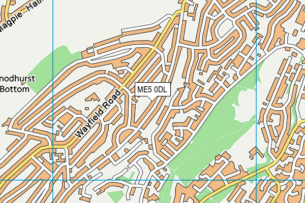 ME5 0DL map - OS VectorMap District (Ordnance Survey)