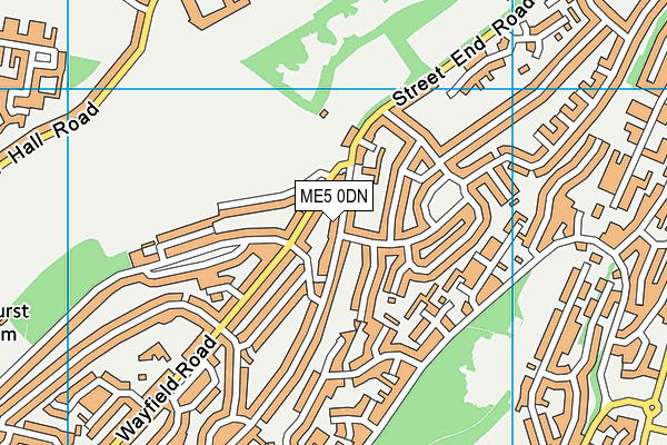 ME5 0DN map - OS VectorMap District (Ordnance Survey)