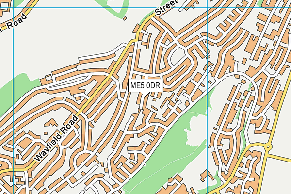 ME5 0DR map - OS VectorMap District (Ordnance Survey)