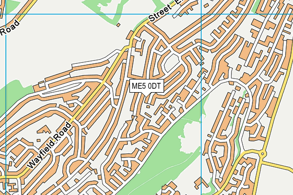ME5 0DT map - OS VectorMap District (Ordnance Survey)