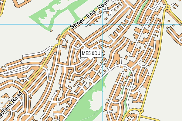 ME5 0DU map - OS VectorMap District (Ordnance Survey)