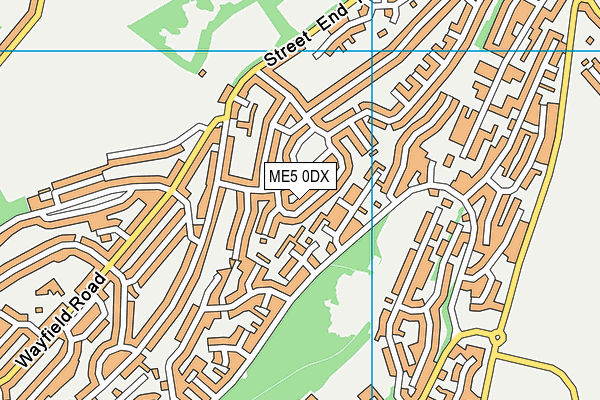 ME5 0DX map - OS VectorMap District (Ordnance Survey)