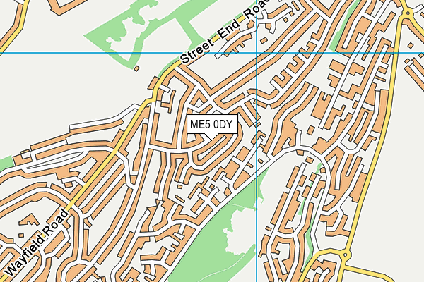 ME5 0DY map - OS VectorMap District (Ordnance Survey)