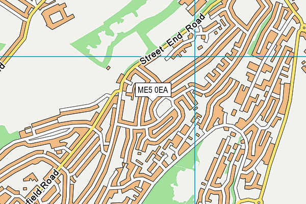 ME5 0EA map - OS VectorMap District (Ordnance Survey)