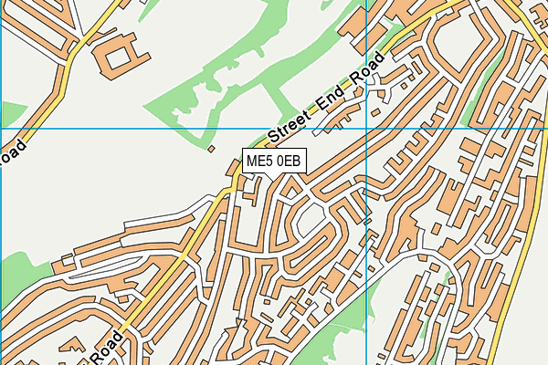 ME5 0EB map - OS VectorMap District (Ordnance Survey)
