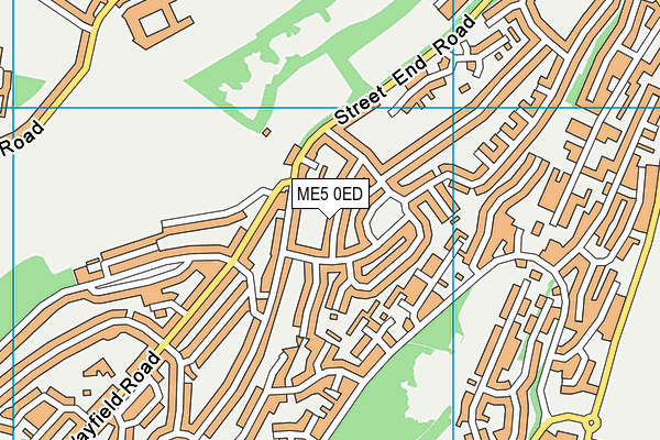 ME5 0ED map - OS VectorMap District (Ordnance Survey)