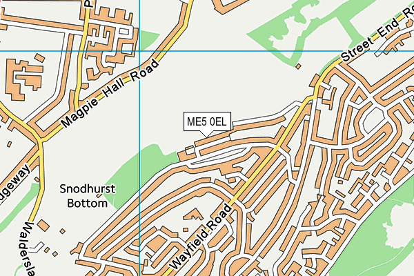 ME5 0EL map - OS VectorMap District (Ordnance Survey)