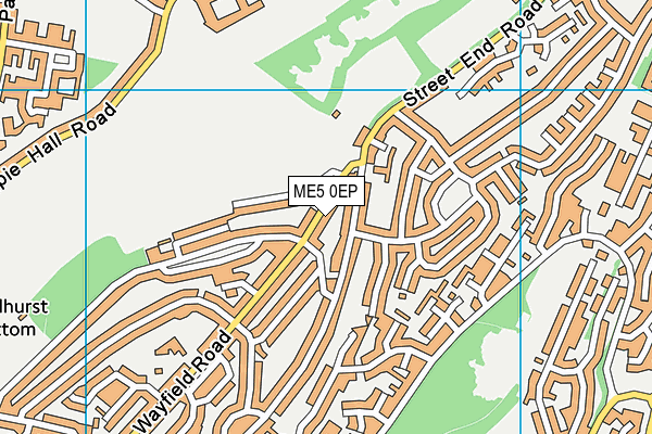 ME5 0EP map - OS VectorMap District (Ordnance Survey)