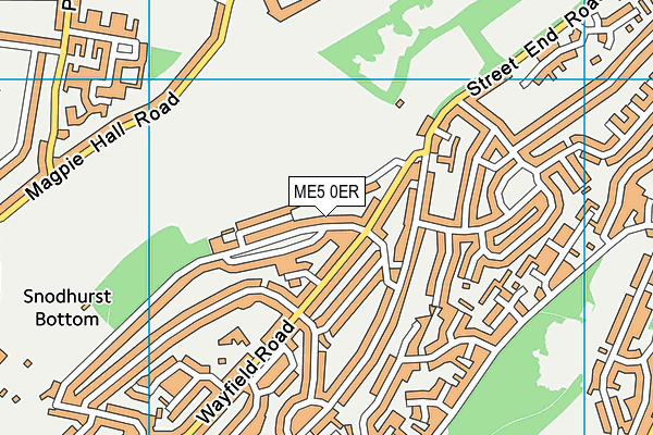ME5 0ER map - OS VectorMap District (Ordnance Survey)