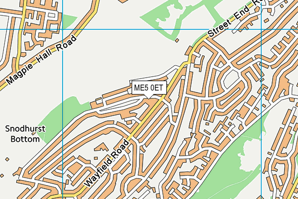 ME5 0ET map - OS VectorMap District (Ordnance Survey)
