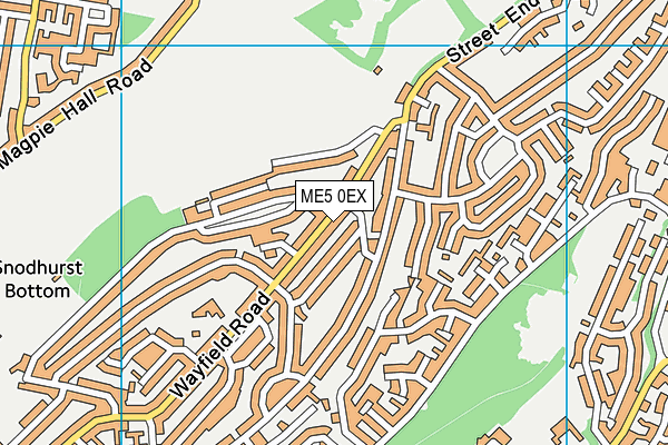 ME5 0EX map - OS VectorMap District (Ordnance Survey)