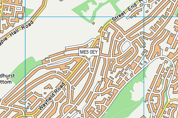 ME5 0EY map - OS VectorMap District (Ordnance Survey)
