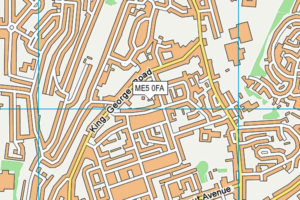 ME5 0FA map - OS VectorMap District (Ordnance Survey)