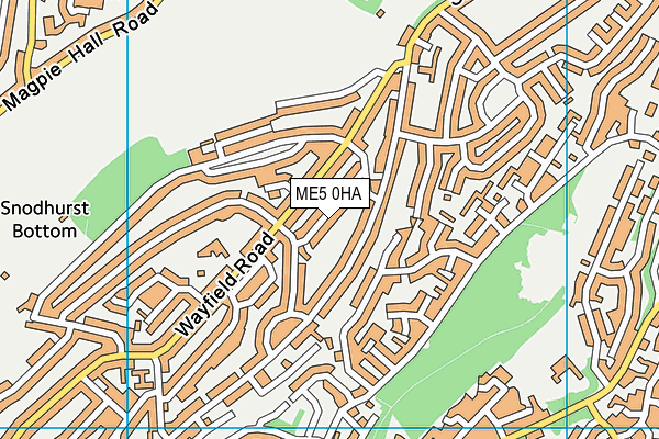 ME5 0HA map - OS VectorMap District (Ordnance Survey)