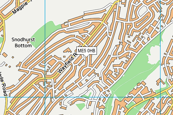 ME5 0HB map - OS VectorMap District (Ordnance Survey)