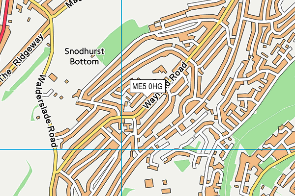 ME5 0HG map - OS VectorMap District (Ordnance Survey)