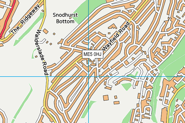 ME5 0HJ map - OS VectorMap District (Ordnance Survey)