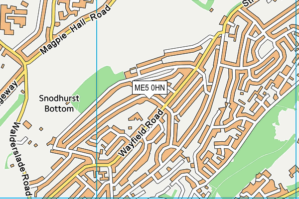 ME5 0HN map - OS VectorMap District (Ordnance Survey)